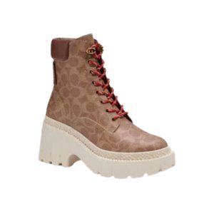 Coach Ainsely Bootie In Signature Canvas